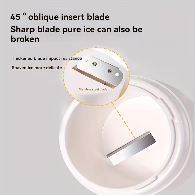 🧊Ice shaver, ice cream machine, manual portable ice crusher and ice shaver, with ice cube mold