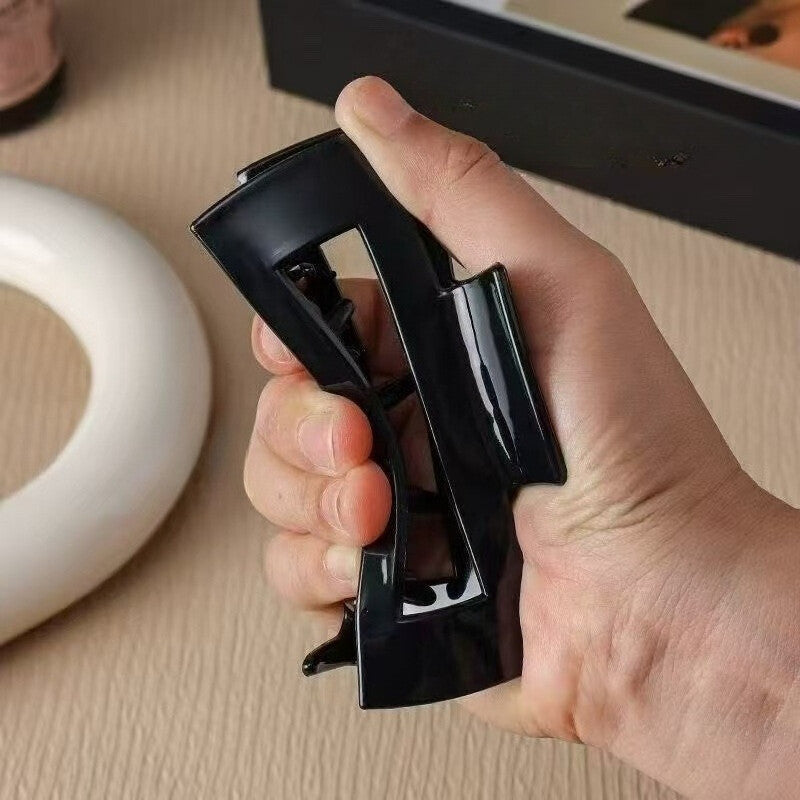 👧10.5CM Large Soft Silicone Hair Claw Rectangle Claw Clips Durable Anti-collision Hair Clips for Women Girls Hair Accessories