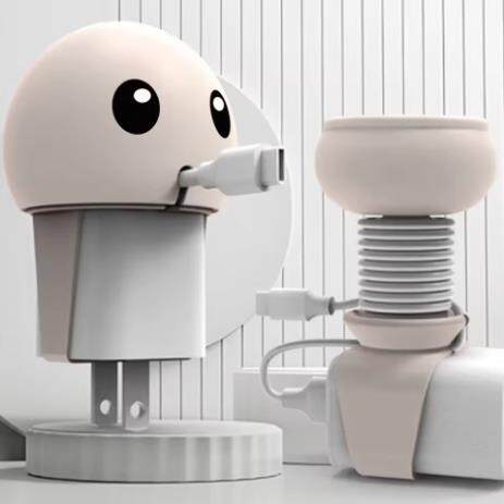 💥Portable Data Cable Winder Cartoon Multi-function Data Cable Buckle Belt Silicone Binding Belt Desktop Cable Storage Buckle